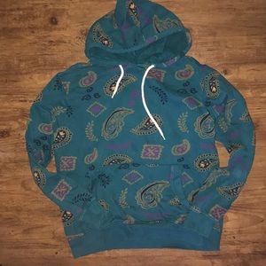 Paisley print Hooded Sweatshirt